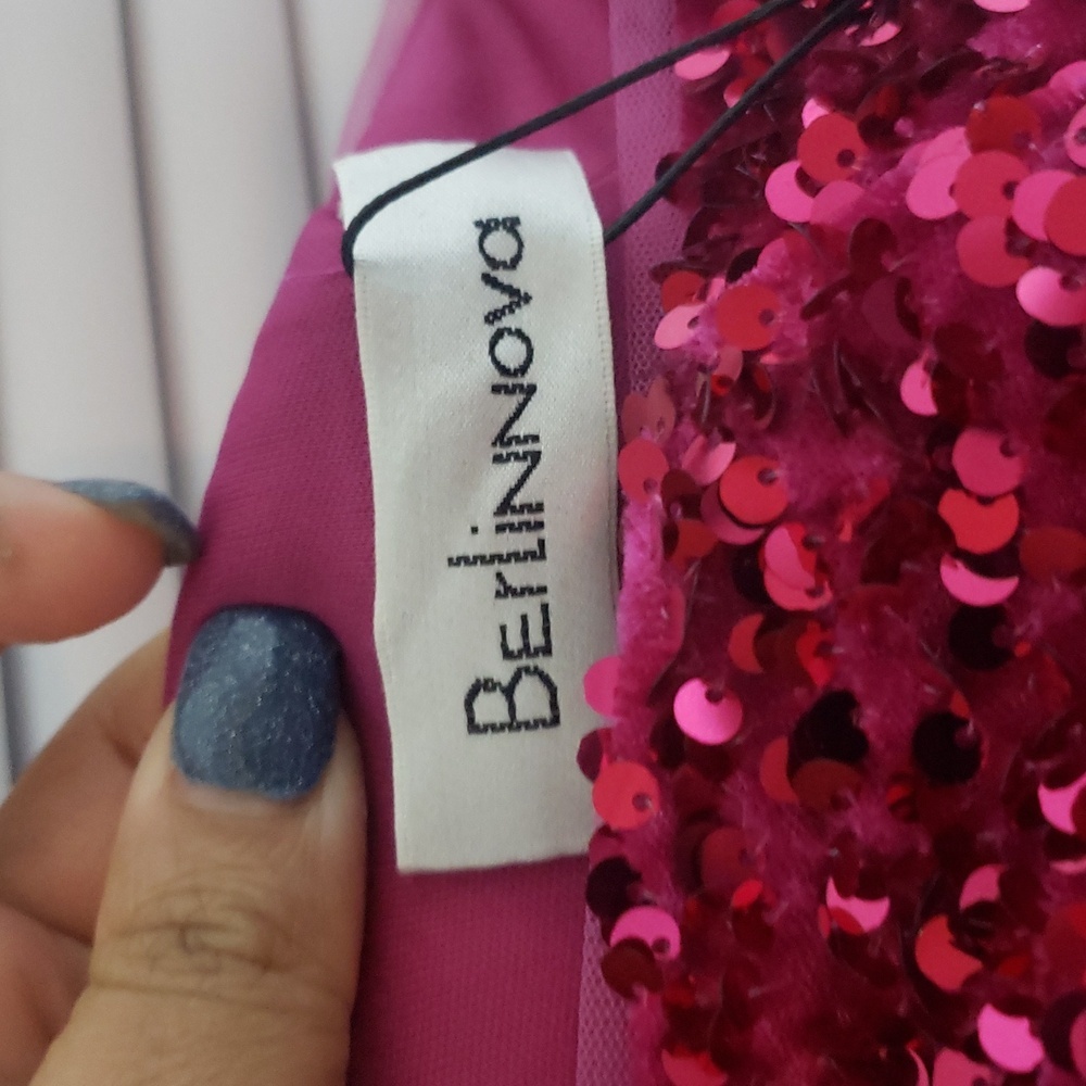 BERLINNOVA ONE-SHOULDER SPARKLE MINI- XS - Picture 14 of 17